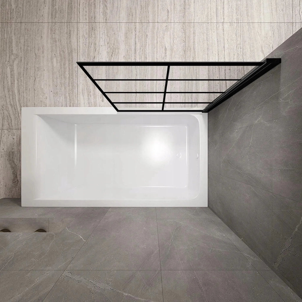 Schermo Vasca Rea Lagos-1 Fix 80 Black
