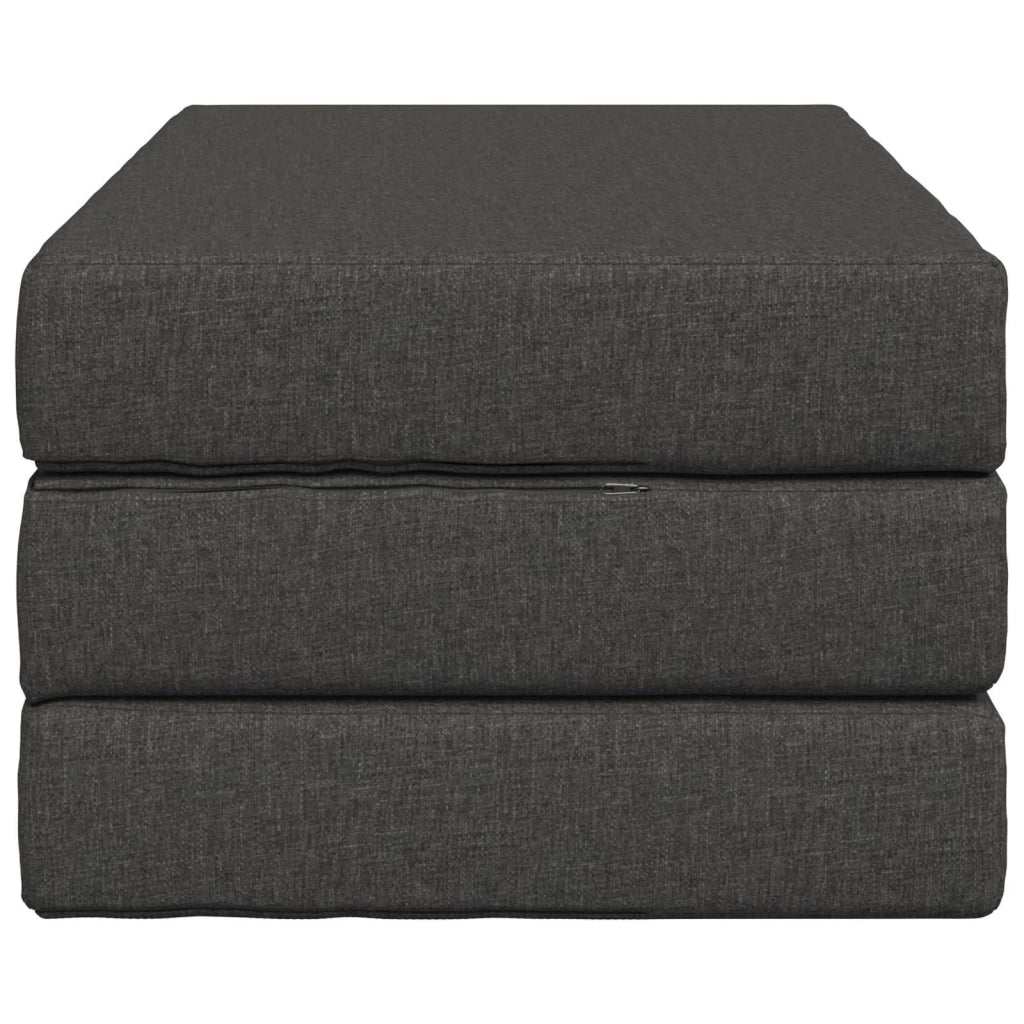 Divano Letto Pieghevole 100 x 67 x 45 cm Grigio Scuro 900197