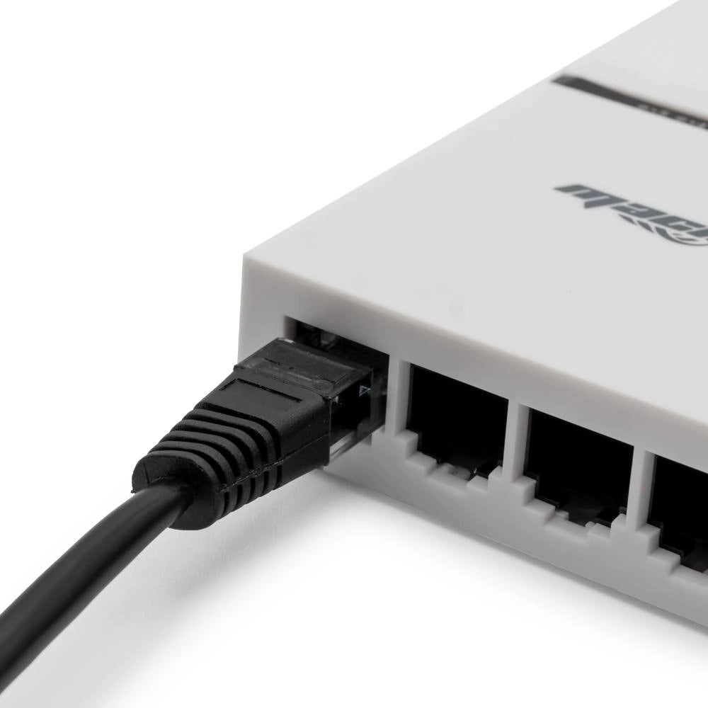 Mach power switch gigabit ethernet desktop non gestito per rete domestica e ufficio *** numero posti 5 porte, confezi...