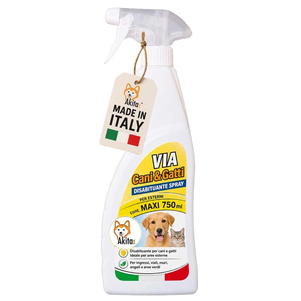 Akitaink Disabituante Cani e Gatti Spray per Esterni 750 ml