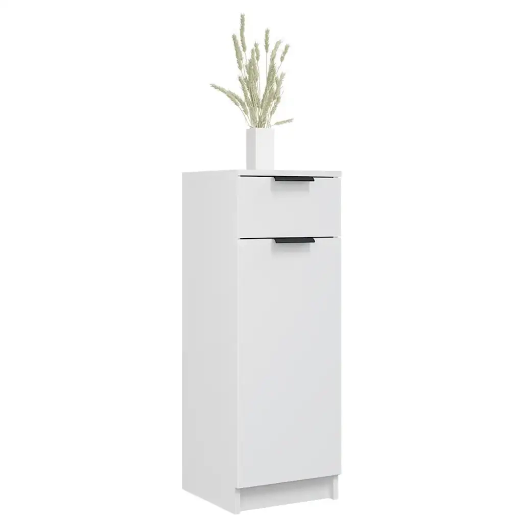 Armadio da Bagno Bianco 32x33,5x90 cm in Legno Multistrato 811286