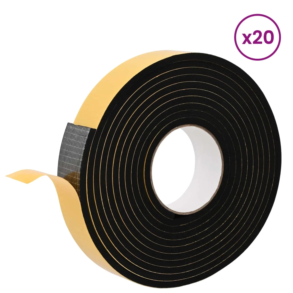 Nastro adesivo in schiuma 20 pcs Nero 30mm x 5m Schiuma CR 42024096