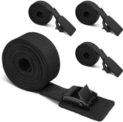 Impianto di sostegno 4 pezzi, fascia di sostegno con riempimento, grande capacità di sollevamento, fascia di sostegno, portabicicletta, cintura di fissaggio regolabile con chiusura a morsa per dakkoffer, motocicletta, kajak (2m * 25mm)
