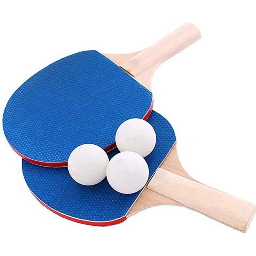 Trade Shop - Set Racchette Ping Pong Con Staffa A Rete Retrattile Morsetti Palle Pali Tennis -