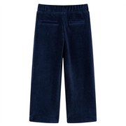 Pantaloni da Bambino in Velluto a Coste Blu Marino 92 14079