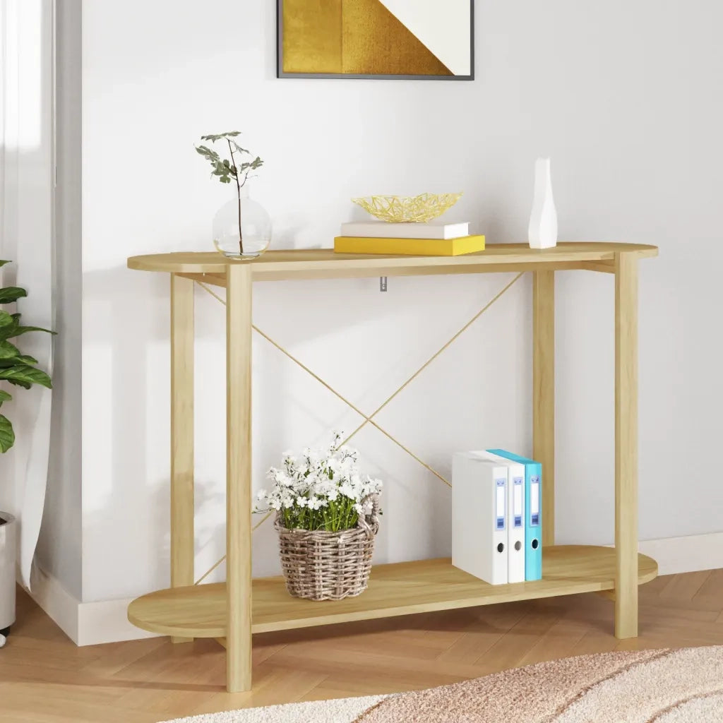 Tavolino Consolle 110x38x75 cm in Legno Multistrato 345692