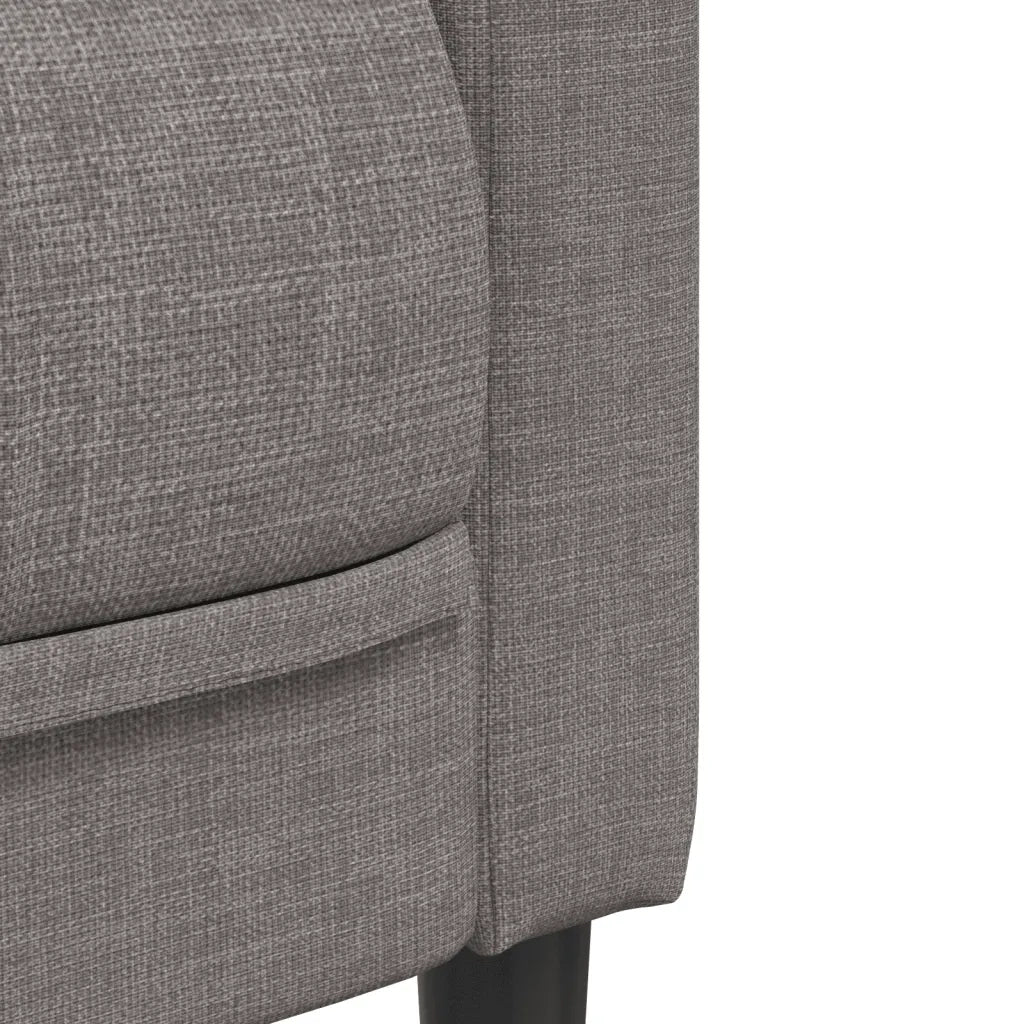 Set di Divani 3 pz Tortora in Tessuto 3209234