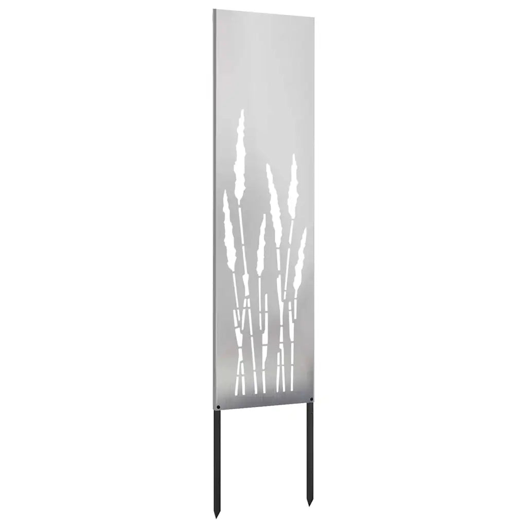 vidaXL Schermo per privacy in giardino Traforo Argento 32 x 140 cm