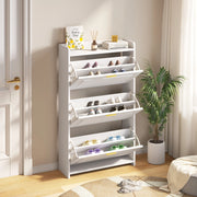 Scarpiera a 6 Ripiani ¨C Xylo ¨C Bianco, MDF e Truciolato, 70x24x120 cm