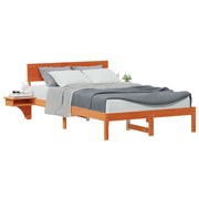Letto matrimoniale | Letto per adulti | Struttura del letto Marrone cerato 120 x 200 cm Pino massello