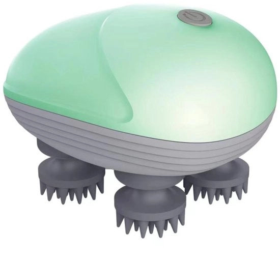 Massaggiatore elettrico per la testa con 4 teste massaggianti, massaggiatore per la testa, massaggiatore per gatti, adatto per massaggi total body.