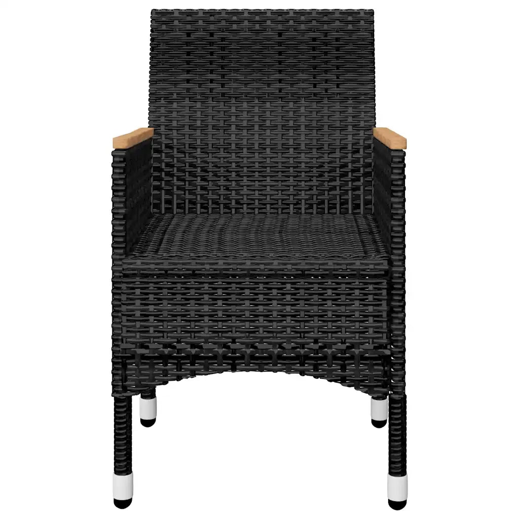 Set da Pranzo da Giardino 9 pz Nero 3067865