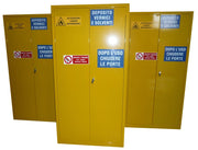 Armadio di sicurezza per prodotti infiammabili, comburenti e vernici fornito monoblocco cm. 100x55x200H