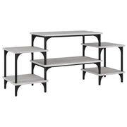 Mobile TV multimediale mensola TV credenza TV sala da pranzo soggiorno camera da letto Sonoma 117 x 35 x 52 cm legno ingegnerizzato grigio 02_0028375