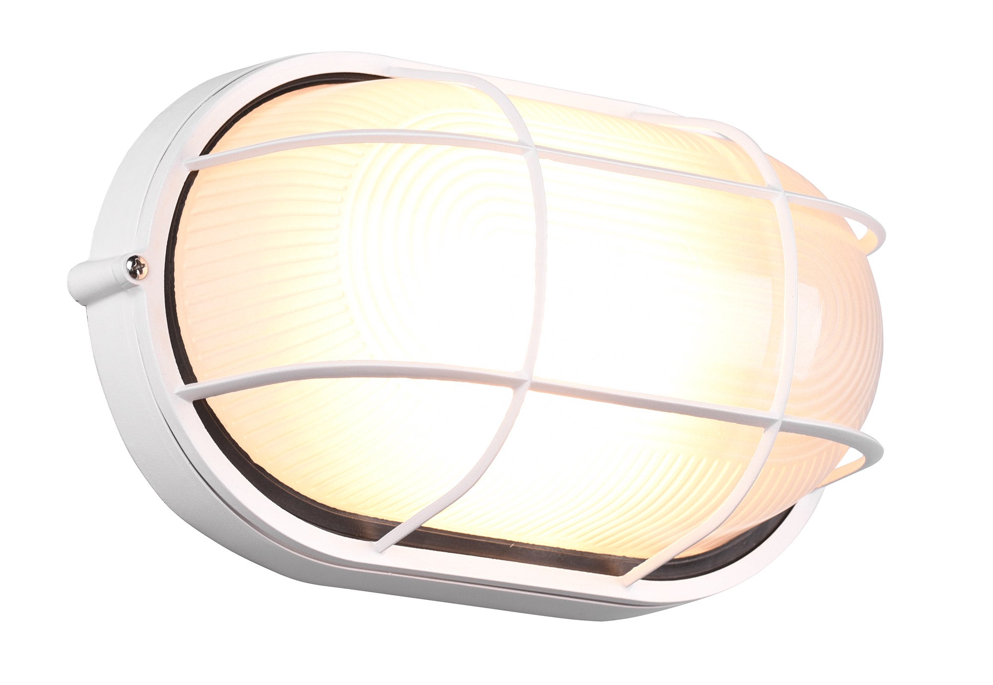 Plafoniera da Esterno Attacco E27 in Alluminio Bianco Opaco