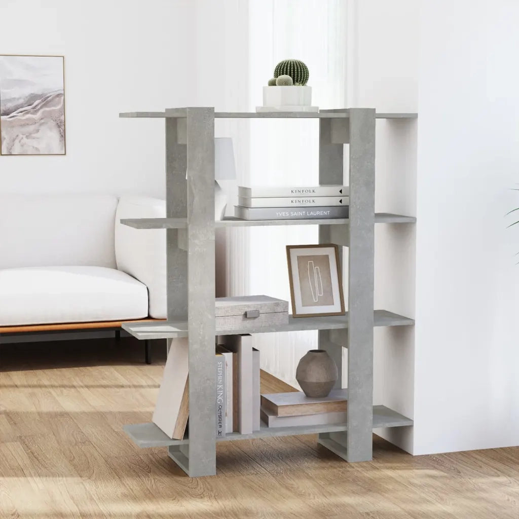 Libreria/Divisorio Grigio Cemento 100x30x123,5 cm 811542