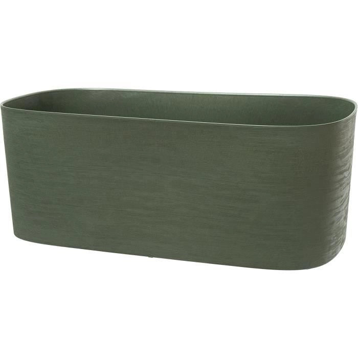 Fioriera XL con riserva d'acqua - GARDEN ID Respect - Verderame 80 x 38 cm - 100% rifiuti domestici - 100% riciclabile