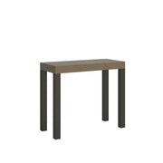 Consolle Allungabile 90-300x40x77 cm Everyday Tortora Telaio Antracite