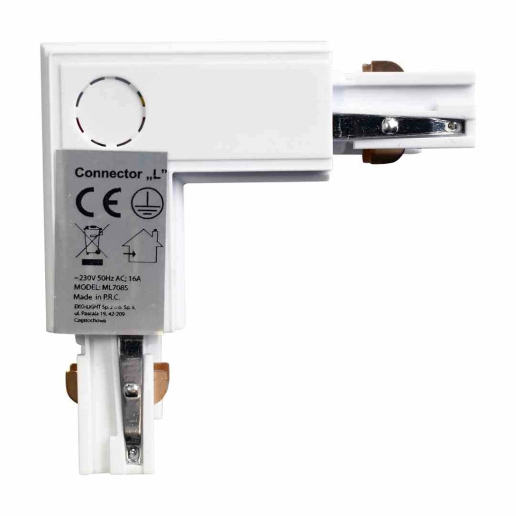 Milagro Connettore per sistema a binario ML7085 bianco