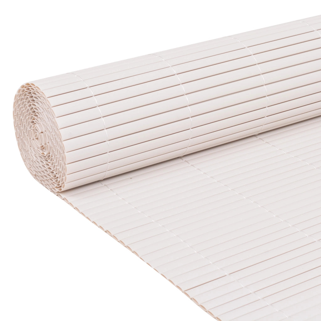 Recinzione da Giardino Doppio Lato PVC 150x500 cm Bianco