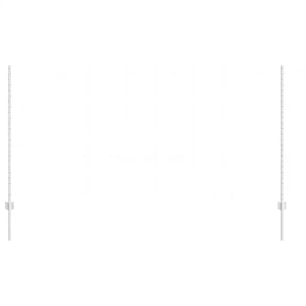 Palo della recinzione 5 pcs Argento 140 cm Acciaio 42006300