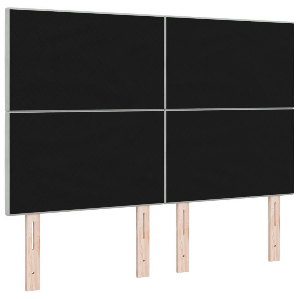 Testiera  CapitonnÃ¨ Grigio Chiaro 140 cm Velluto