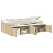 Letto singolo | Letto per adulti | Struttura del letto Rovere Sonoma 70 x 190 cm Legno multistrato
