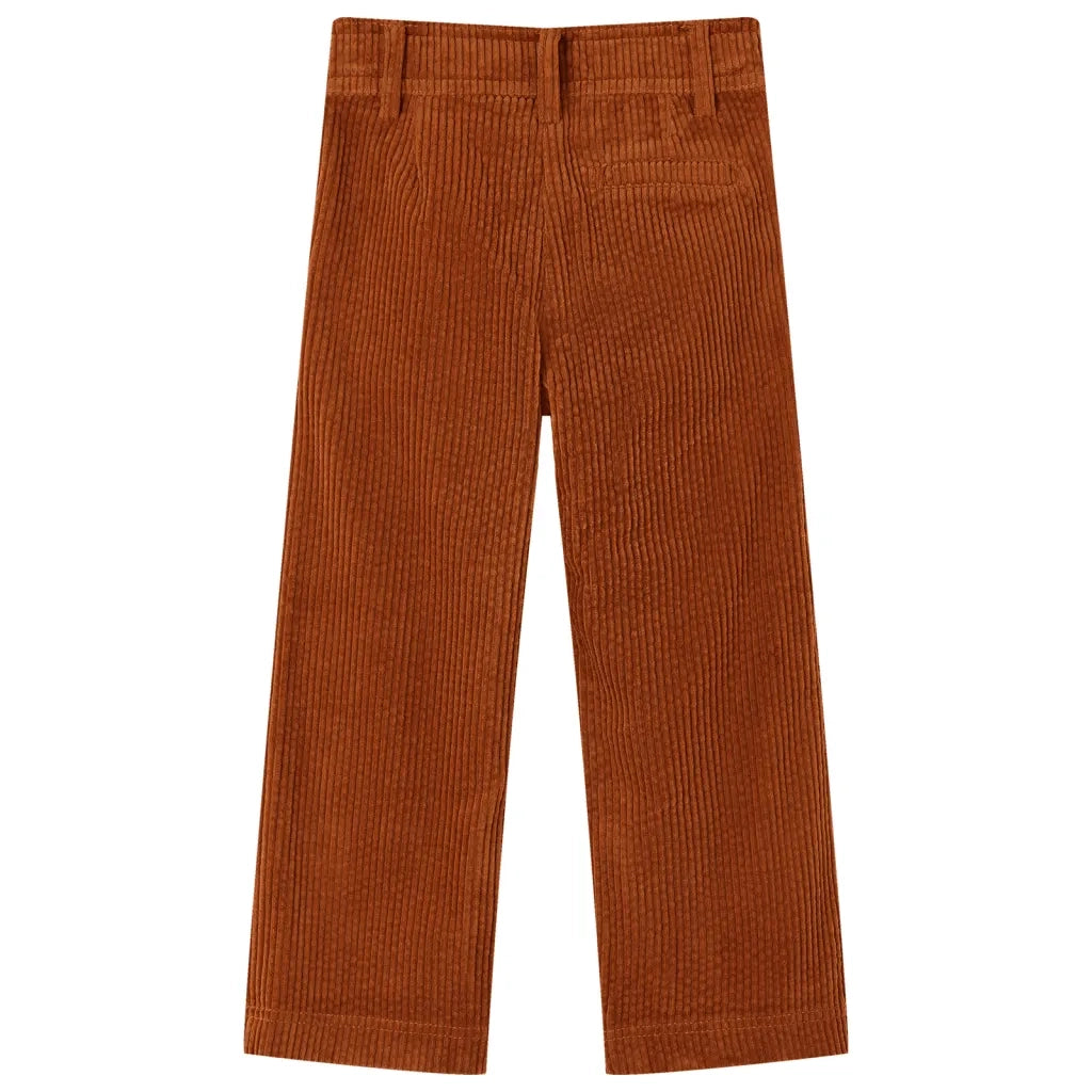 Pantaloni per Bambini in Velluto a Coste Cognac 104 CFW3363589
