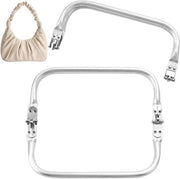 Fermo alamino per borse 2 pezzi - Accessori per borse da tela - Maniglie per borse da mano - Borse a spalla e borse da sera - 200 x 90 mm