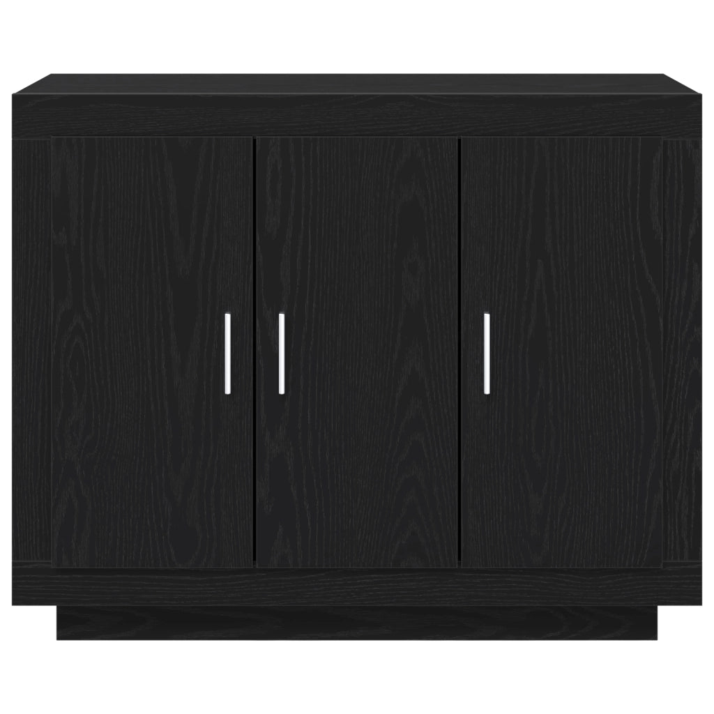 Mobile TV  Nero Rovere 92x35x75 cm in Legno Ingegnerizzato