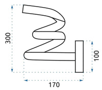 Lampada Led Spring Up App829-w Black Matt