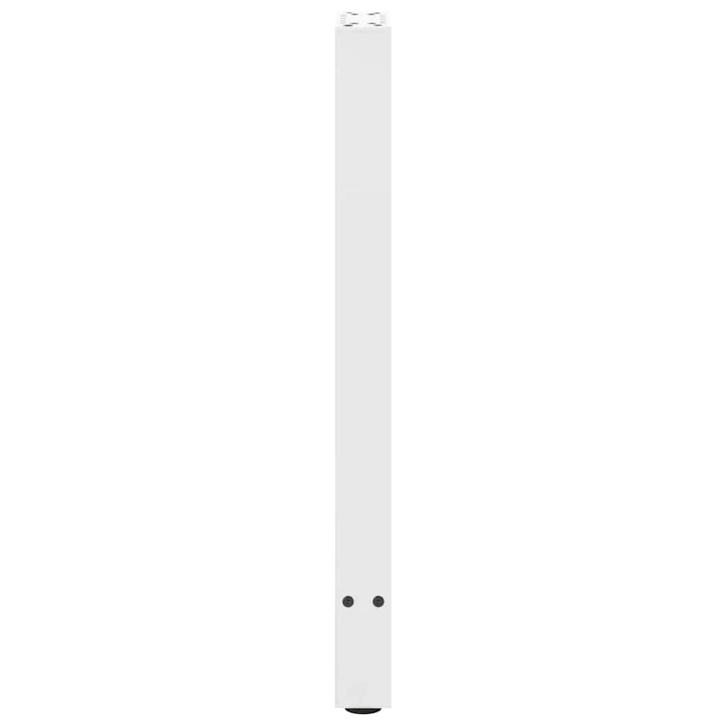 Set di 2 gambe per tavolo consolle dal design moderno altezza regolabile 28 x 72-73 cm acciaio bianco 02_0057533