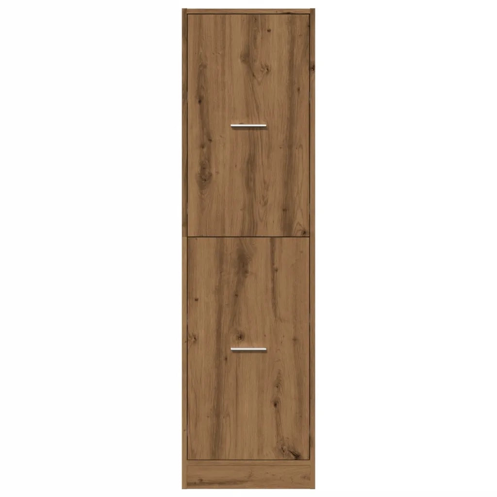 Mobiletto da farmacia funzionale in legno composito 40 x 41 x 144,5 cm stile vintage in legno di rovere lavorato a mano 02_0055666