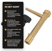 Connettore rapido G3/4 in ottone - Connettore rapido chiave - Irrigazione giardino - Distribuzione idrica efficiente - Installazione semplice - Progettazione affidabile - Strumento di irrigazione