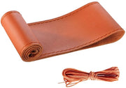 Cuscino per Sterzo in Microfibra - Universale - Adatto per Sterzi da 37-38 cm - Manuale - Tessuto morbido - Adatto per Tutte le Stagioni - Cuscino per Sterzo