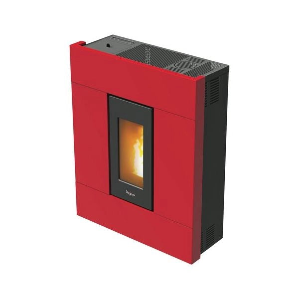 Stufa pellet pegaso 7019031 tabla 7 slim rosso
