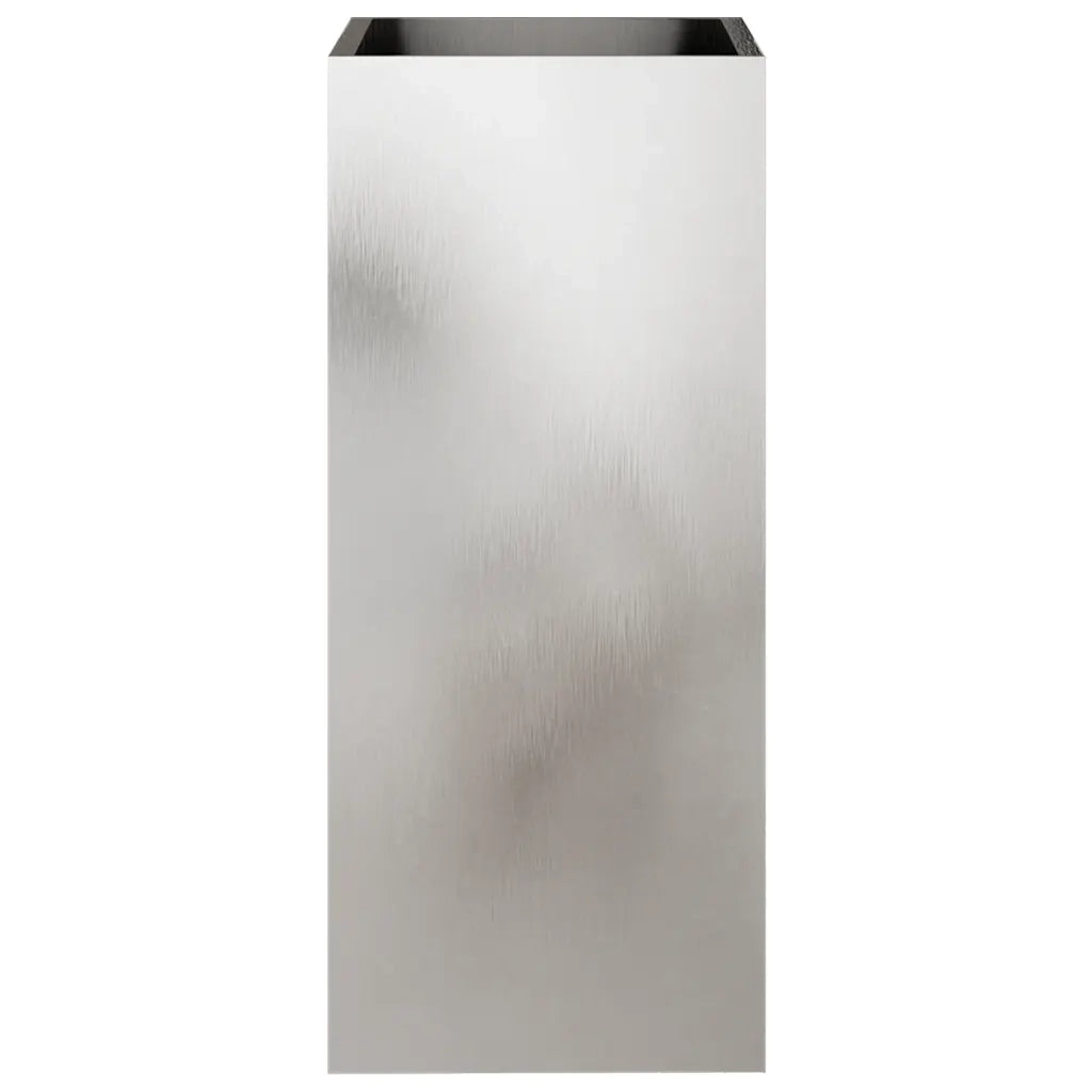 Fioriera Argento 32x29x75 cm in Acciaio Inox 841575