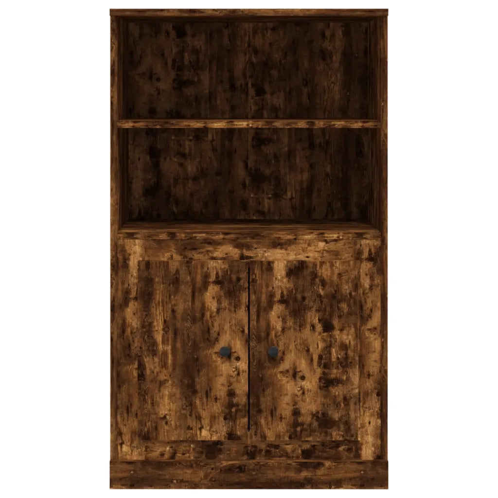 Credenza | Madia | Buffet da pranzo | Armadio da pranzo Rovere Fumo 60x35,5x103,5 cm in Legno Multistrato