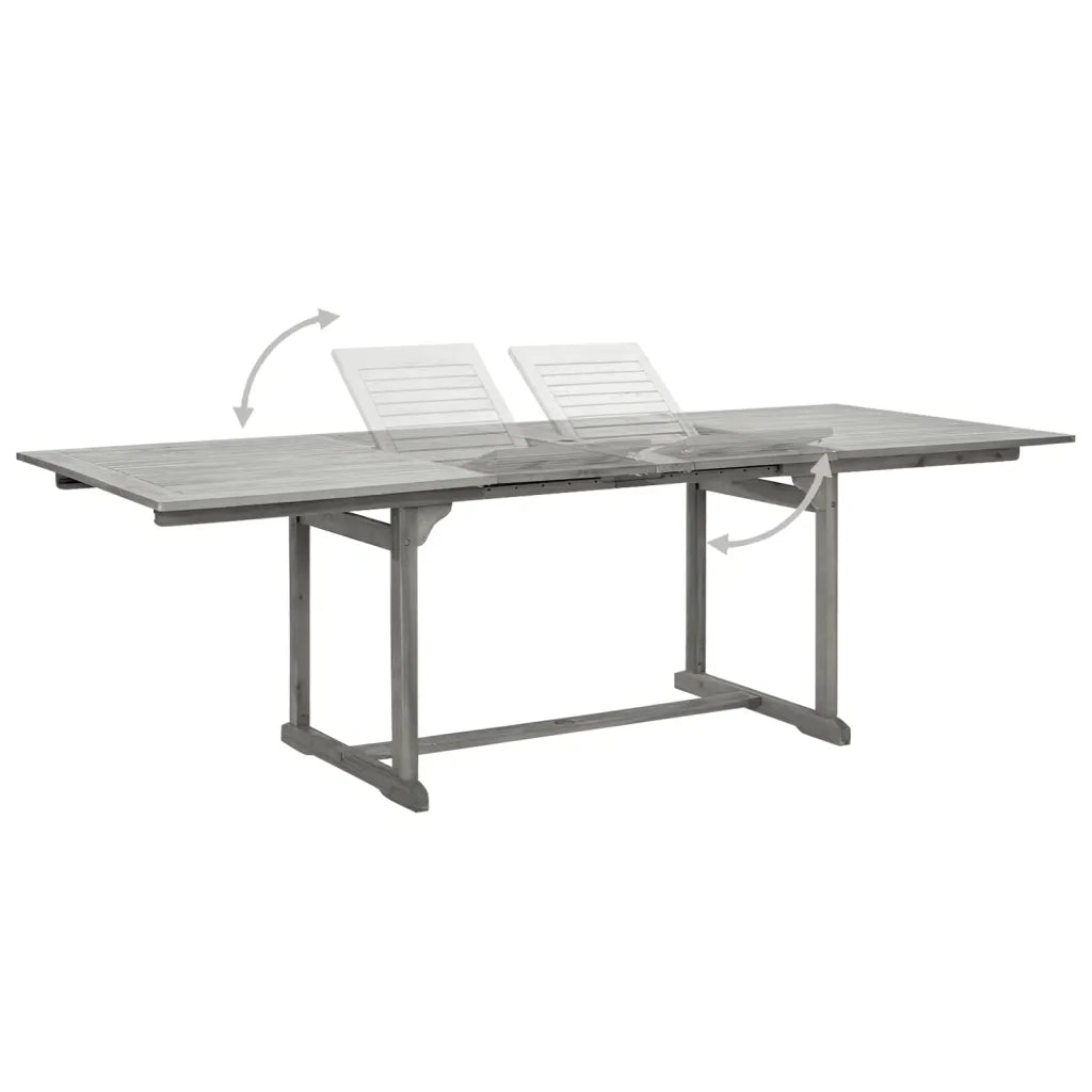 Set da Pranzo da Giardino 9 pz Legno Massello di Acacia 3079652