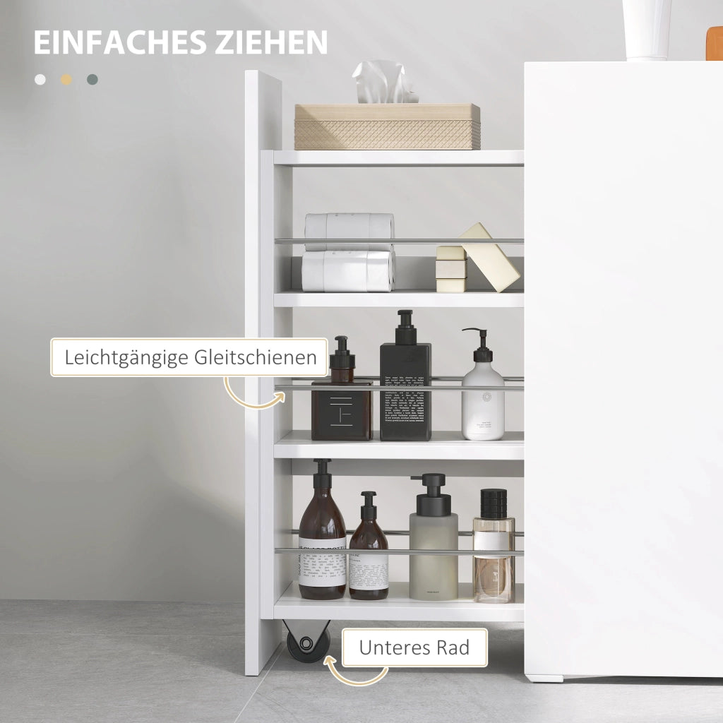 Mobile Bagno Stretto con Cassetto Profondo ¨C Zephmum ¨C Legno Bianco 60x30x
