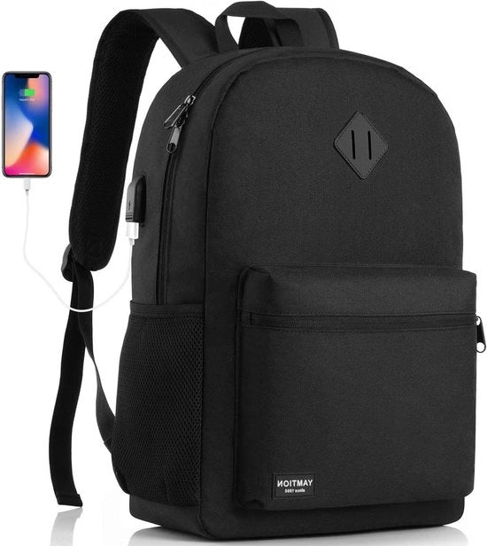 Borsa Portatile Uomo - Borsa Scuola Donna - Borsa Studente Ragazzi Ragazze - Lavoro Viaggi - Porta Ricarica USB