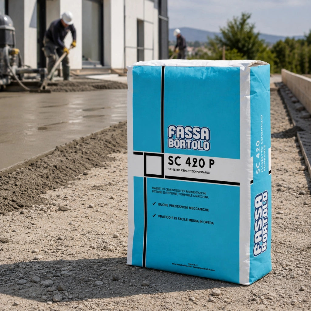 Fassa sc 420 p massetto a base cementizia per pavimenti interni ed esterni 25 kg