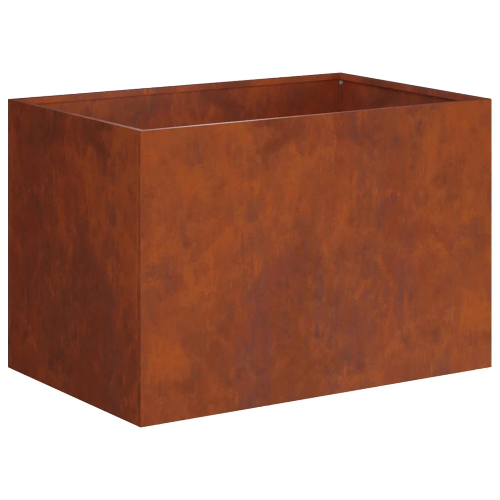 Vaso da giardino Ruggine 60 x 40 x 40 cm Acciaio Corten 8005692