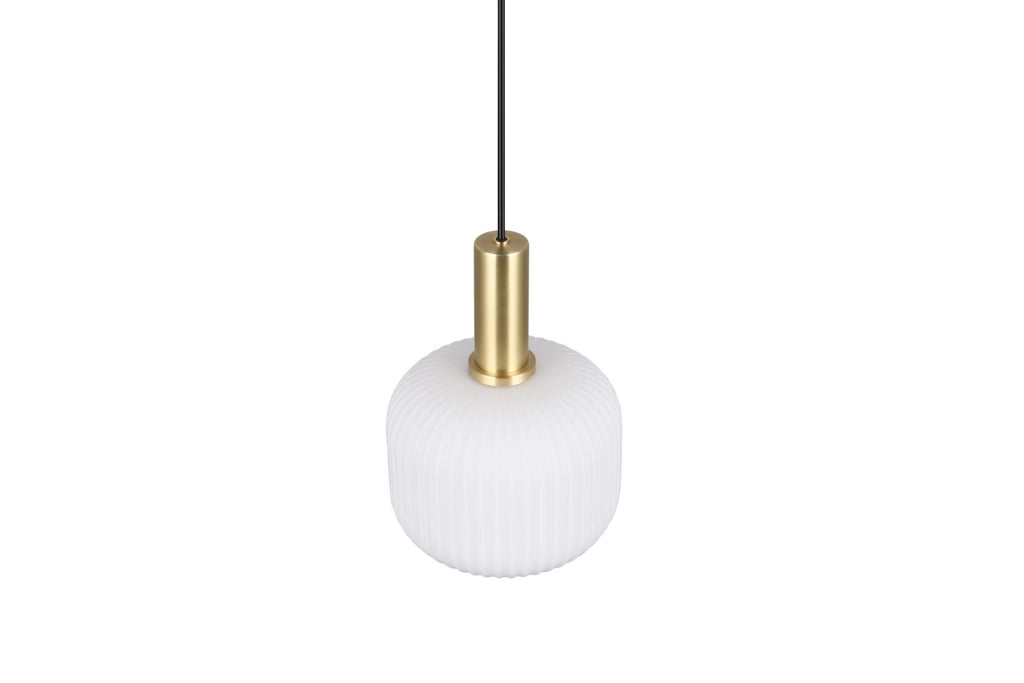 Lampada a sospensione Trio Diva nera ottone Ø20 E27