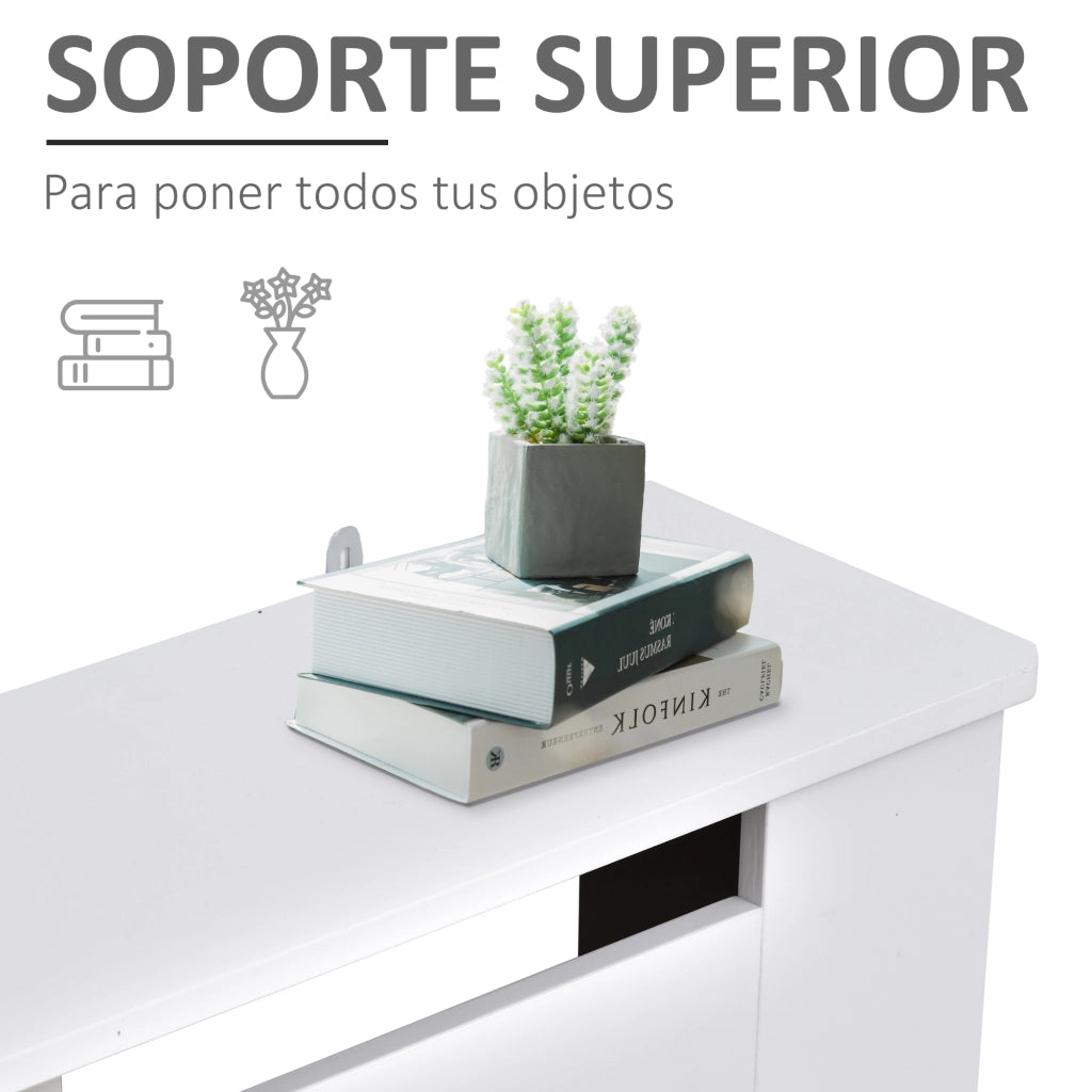Copriradiatori con Ripiano ¨C zephmum ¨C 78x19x82 cm Bianco