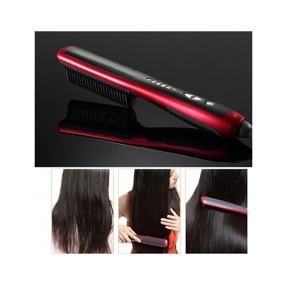 Trade Shop - Spazzola Lisciante Pl388 Ionizzante Tecnologia Ptc Hair Comb Fino A 210° -