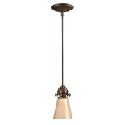 Lampada a sospensione Mayflower bronzo antico E27 Hinkley