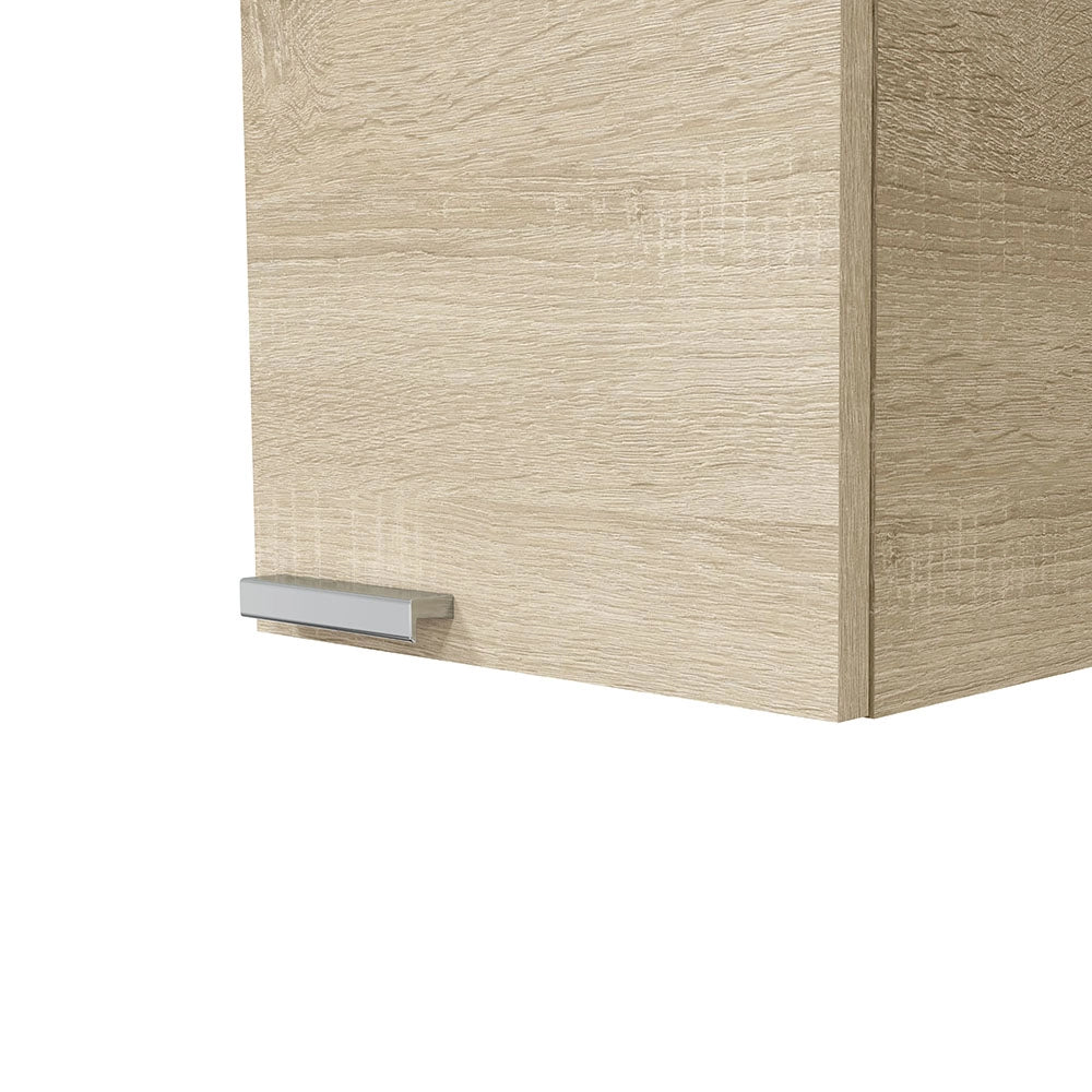 Parga, Mobile Pensile un Ripiano, 30x85h cm Marrone Rovere