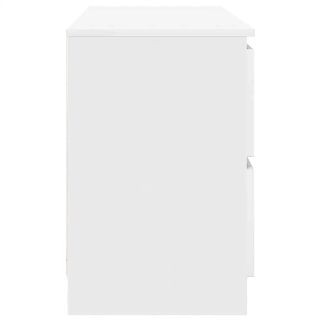 Mobile Porta TV Bianco 100x35x54 cm in Legno Multistrato 861796