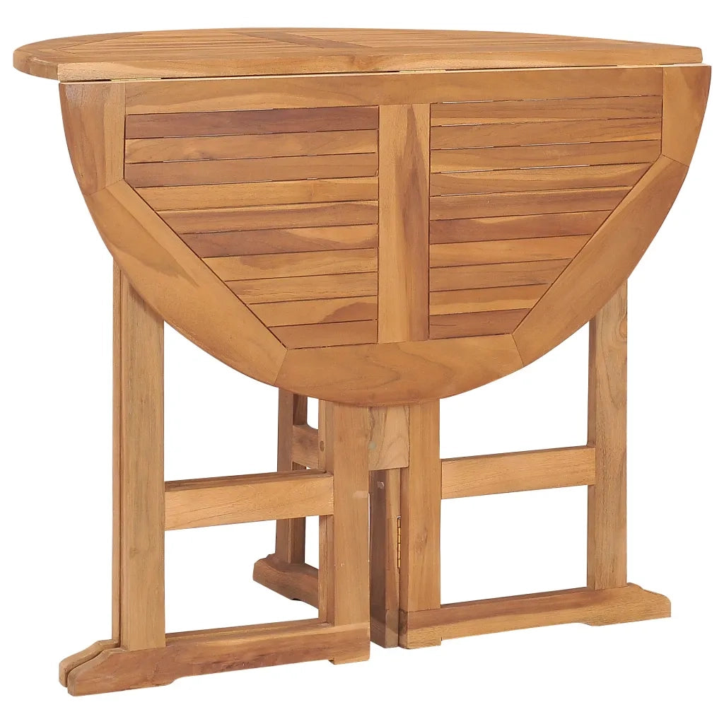 Set da Pranzo da Giardino 5 pz Pieghevole in Massello di Teak 3059978